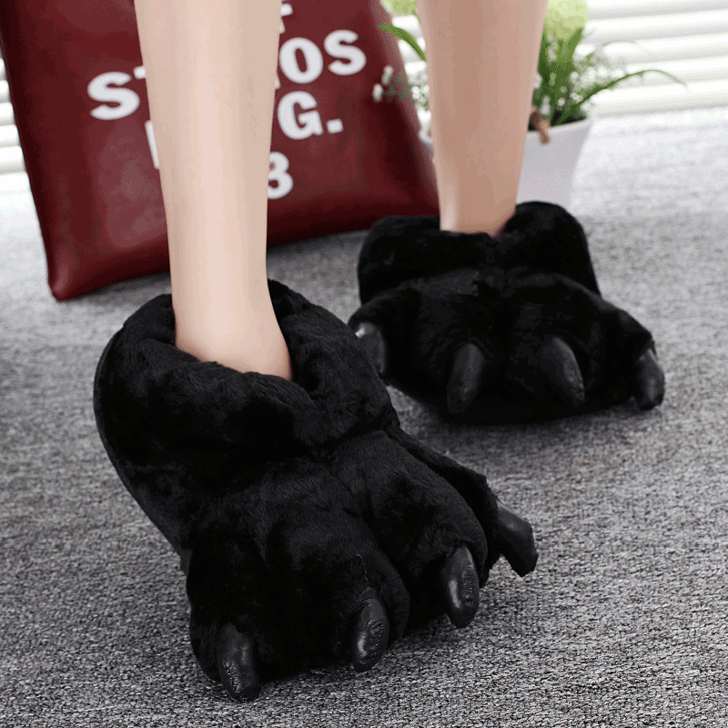 Women Shoes For Winter - Size 35-43 Black Animal Paw Shoes