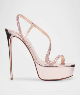 Metallic leather platform stil - Metallic Heel Sandal review and price