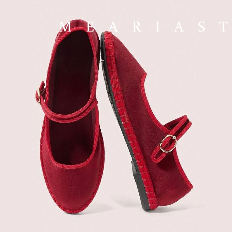 Red Mary Jeans Flats Shoes Wom - Women Shoes Jeans review and price