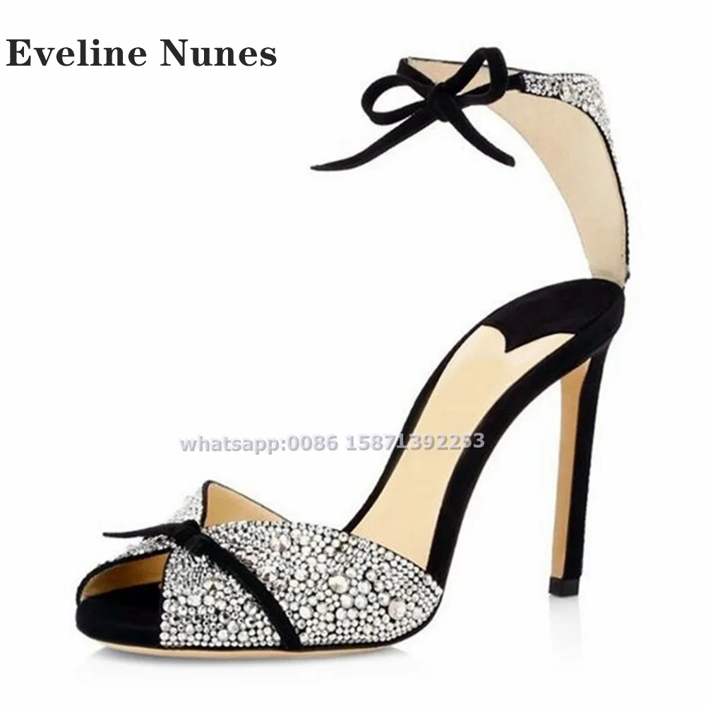 Bow Rhinestone Ankle Strap San - Metallic Heel Sandal review and price