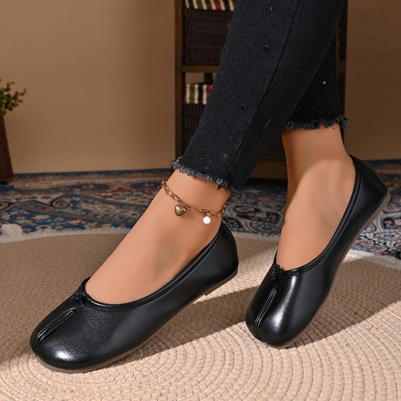 Women Cozy Leather Flats Split - Women Shoes Jeans review and price