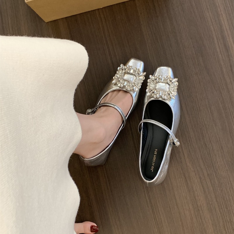 Silver Flat Bottom French Styl - Women'S Shoes Red Bottoms review and price